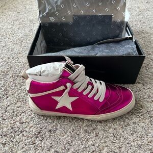 Shu Shop Pink Star High-Top Sneakers